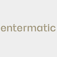 Logo firmy Entermatic - producent okien i drzwi zewnętrznych
