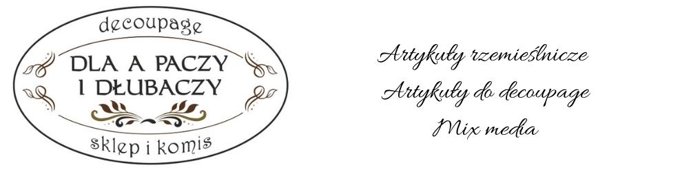 Logo Artykuły artystyczne - Dla A Paczy i Dłubaczy
